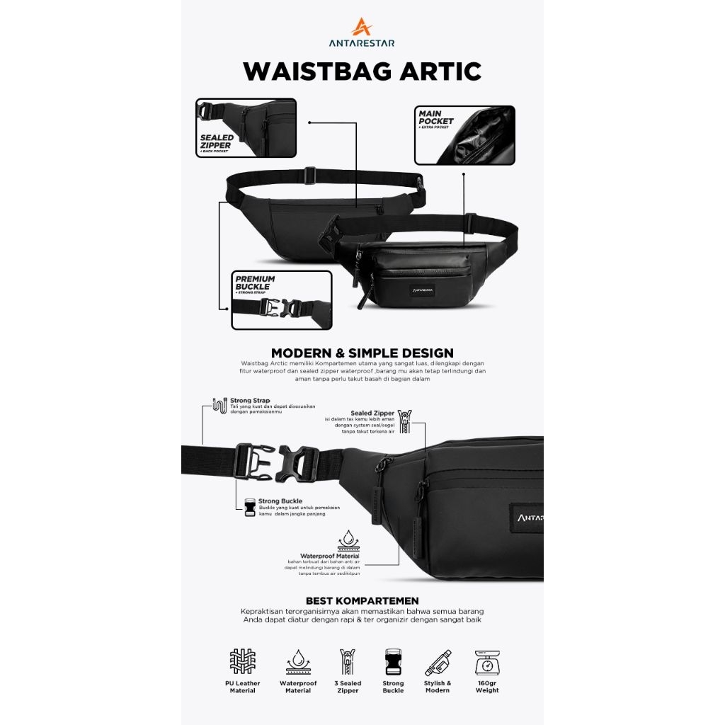 WAISTBAG ARTIC PREMIUM | ANTARESTAR