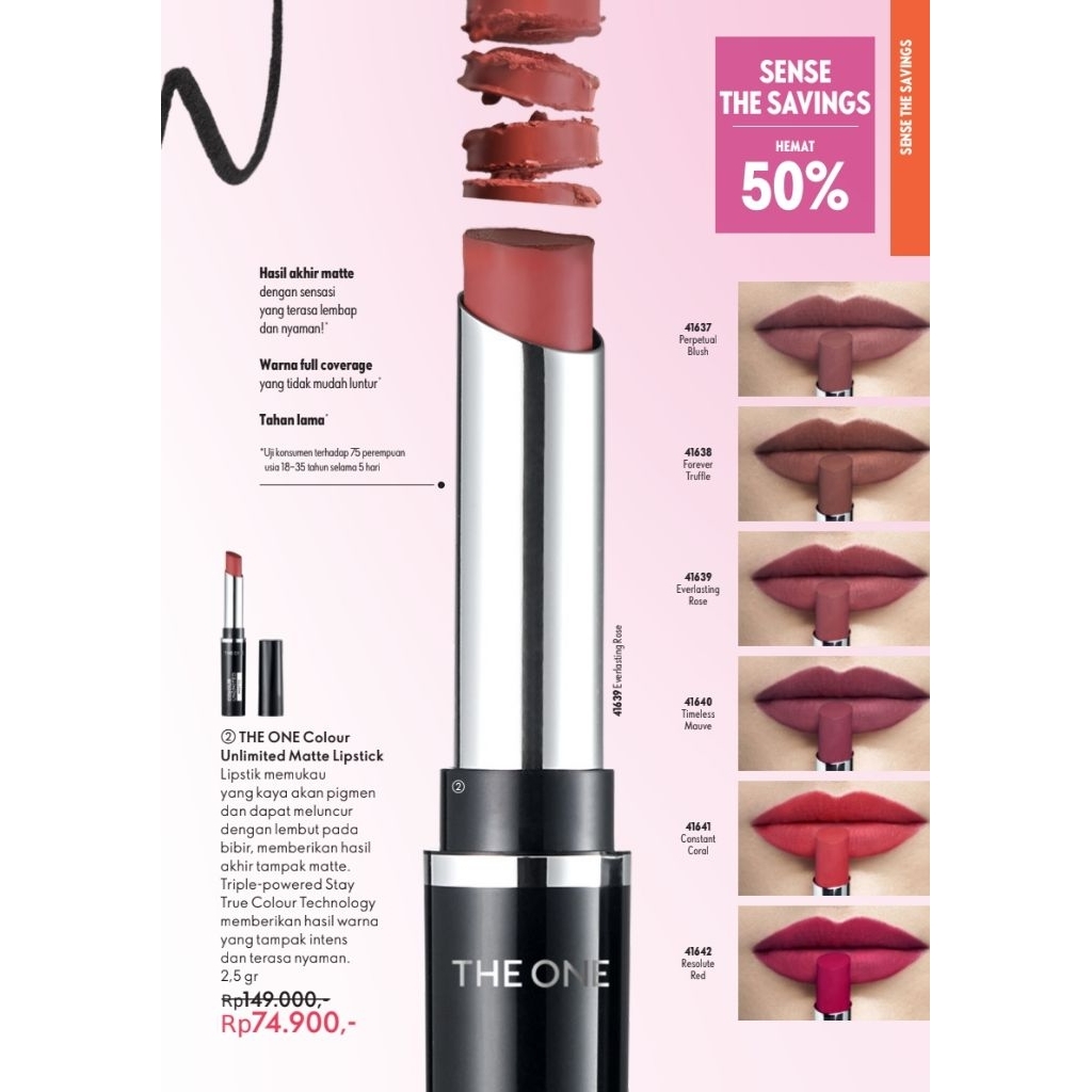 Oriflame Matte Lipstik colour unlimited