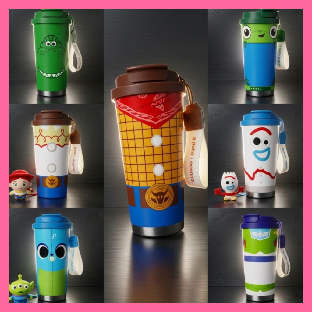 point coffee toy story one piece cup Tumbler gelas mug netflix botol minum