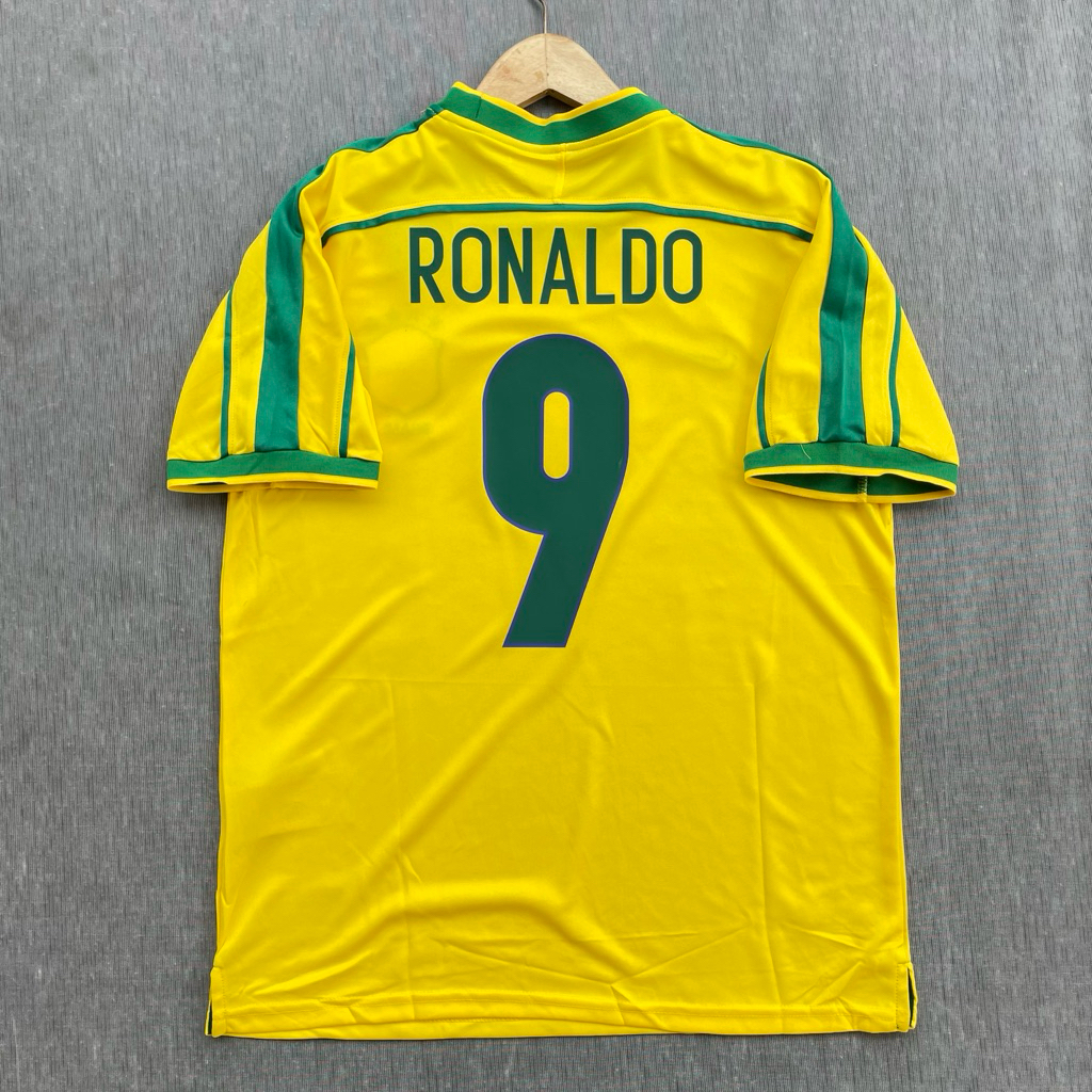 RETRO || JERSEY BRAZIL HOME 1998 NNS RONALDO HK