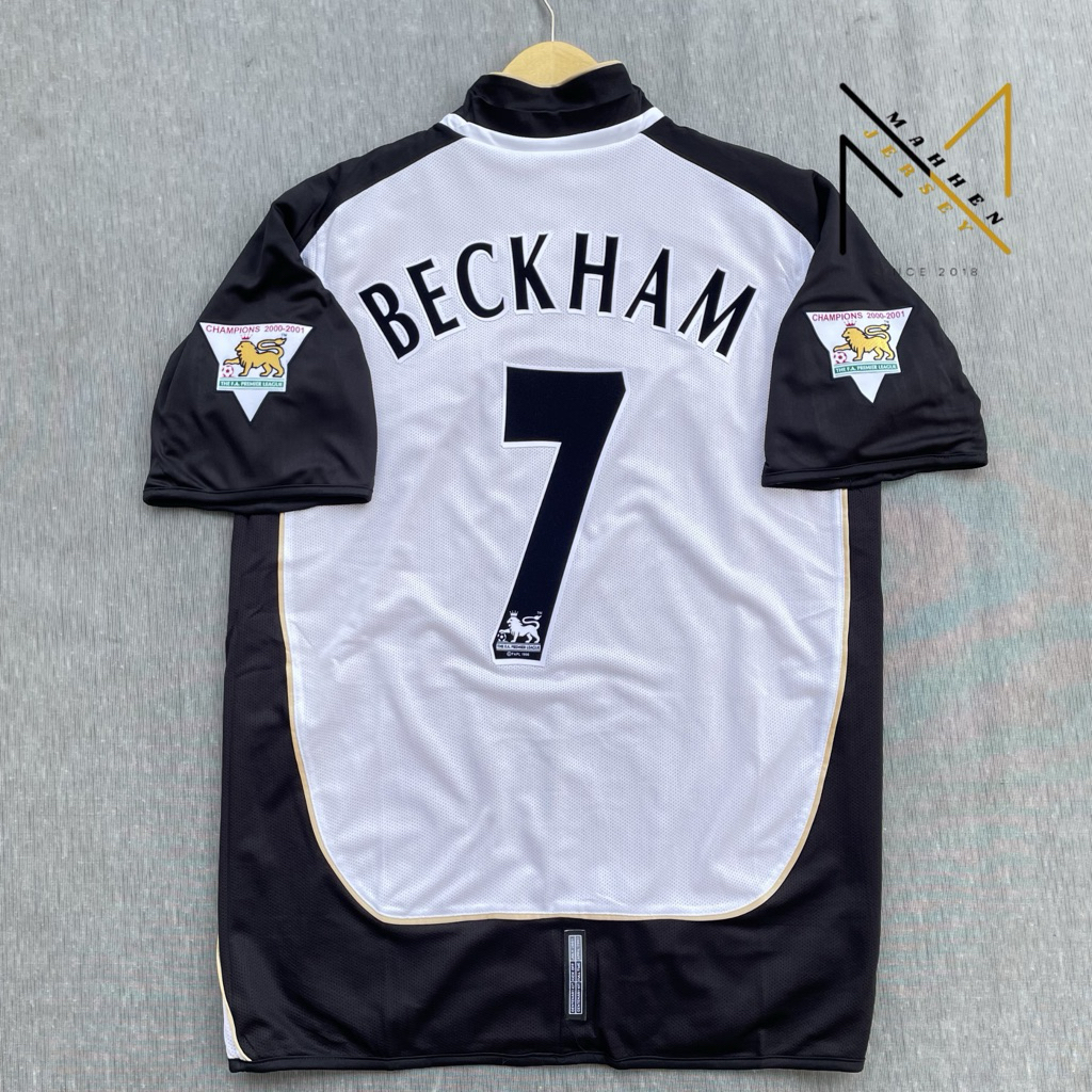 RETRO || JERSEY BOLA MU BOLAK BALIK CENTENARY 2001 NNS BECKHAM VELVET HK