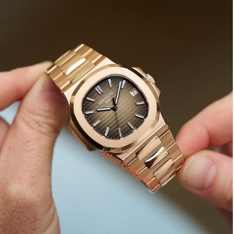 Patek Philippe Nautilus 5711 Swiss DDF Automatic Movement Rose Dial Clone Quality