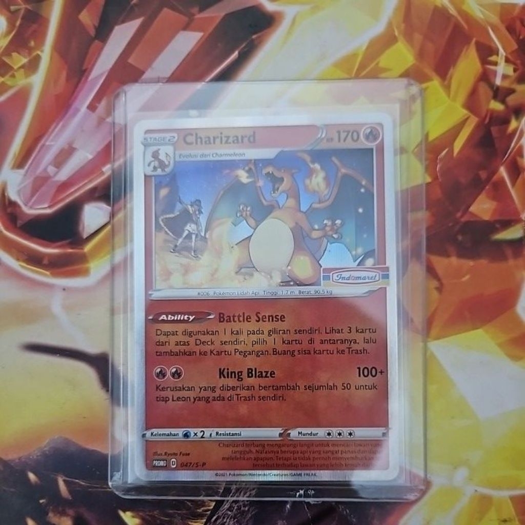 kartu pokemon tcg indonesia Charizard 047 / S-P promo indomaret