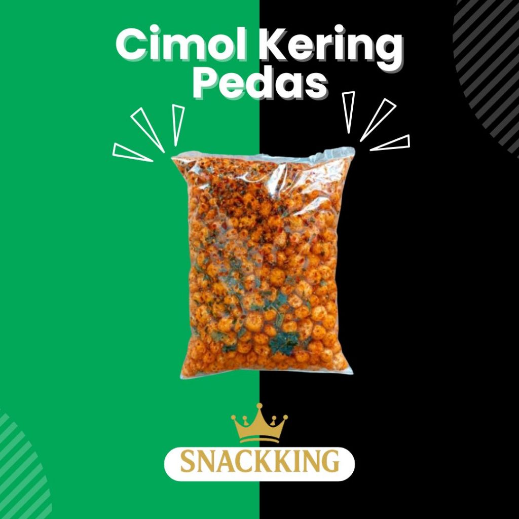 Cimol kering pedas daun jeruk 250gram