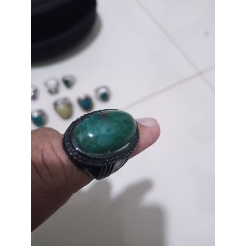 CINCIN BATU BACAN HIJAU (ANTIK)