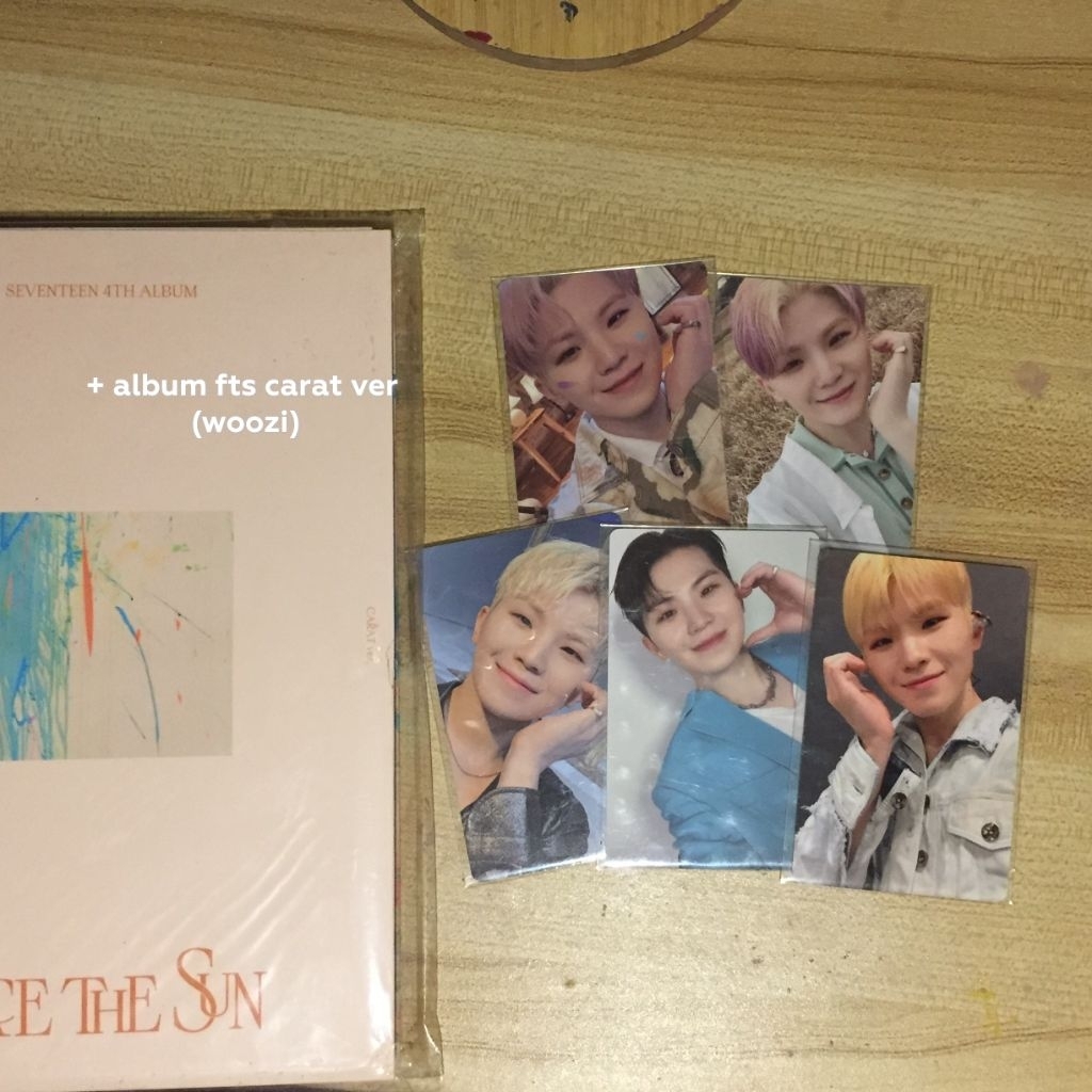 PHOTOCARD SEVENTEEN WOOZI WOOAHAE, ALBUM FTS CARVER