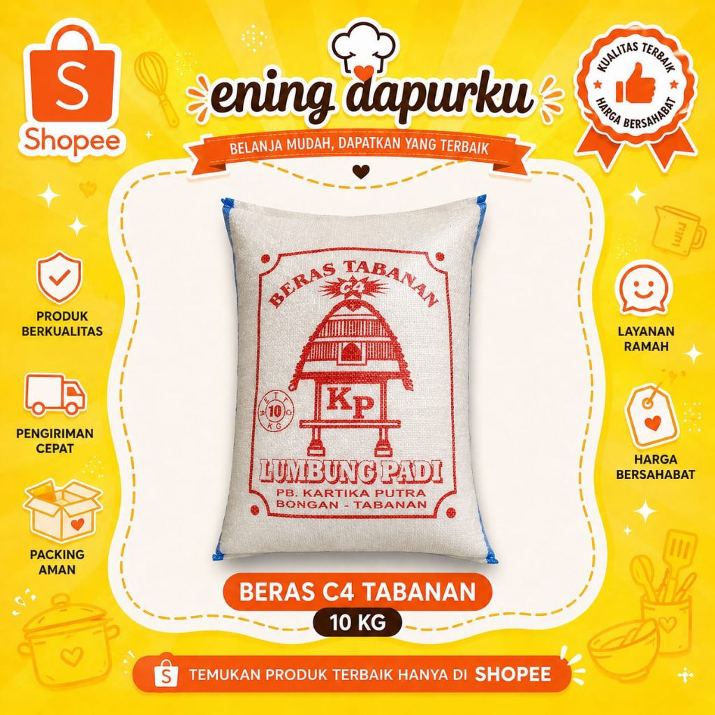 Beras C4 Tabanan 10 kg # Ening Dapurku #