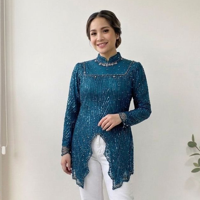 Atasan Kebaya Wisuda Terbaru - Kebaya Pesta Modern - Kebaya Remaja Kekinian - Kebaya Brokat