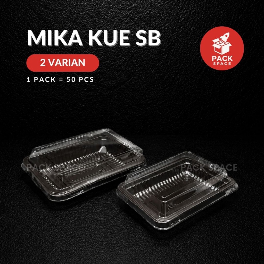 (50 PCS) Mika Kue Brownies Mini SB 100 SB 110 / Mika Kue Kotak Kecil / Mika Kue Roti Jajan Pasar