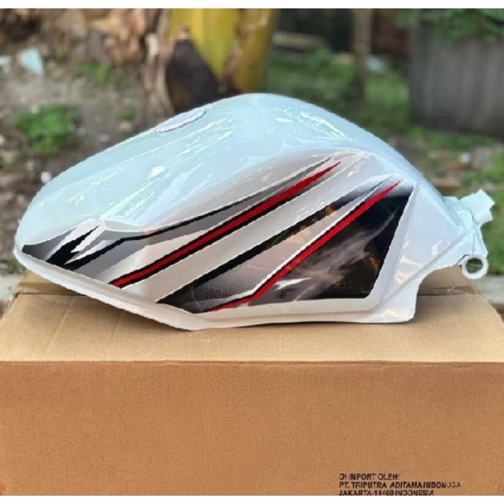 PROMO Tengki Bensin Yamaha Vixion OLD/Vixion Lama Tahun 2009-2012 Original Import Warna Putih Plus S