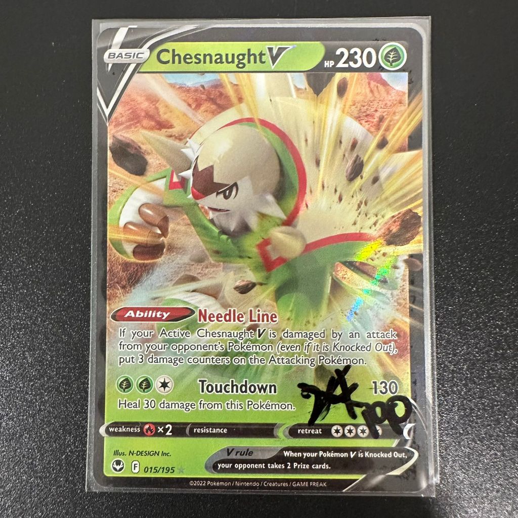 Chesnaught V 015/195 Pokemon TCG English Card Kartu bukan JP Japanese bukan indonesia
