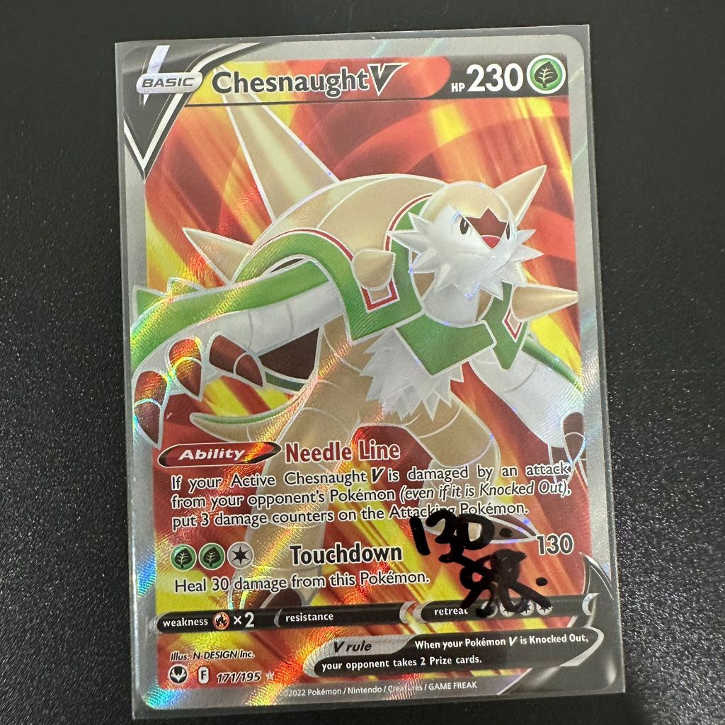 Chesnaught V 171/195 Pokemon TCG English Card Kartu bukan JP Japanese bukan indonesia