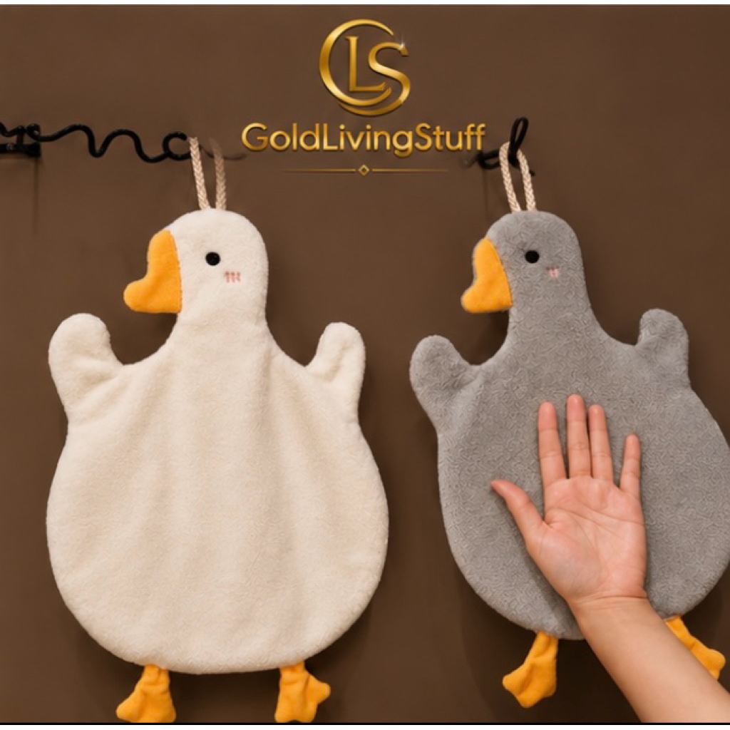 GOLD Lap Tangan Gantung / Handuk Tangan Dapur Motif Bebek Ukuran Besar Kain Lap Serbet