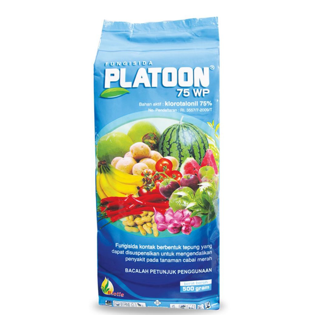 Fungisida PLATOON 75 WP 500gr Bahan aktif : klorotalonil