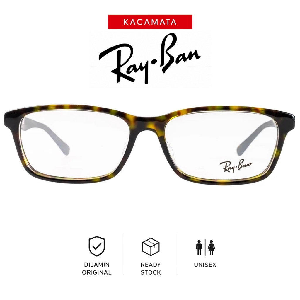 RAYBAN Frame Kacamata Plus Minus Pria Wanita Ori Unisex RB5318D-C2012