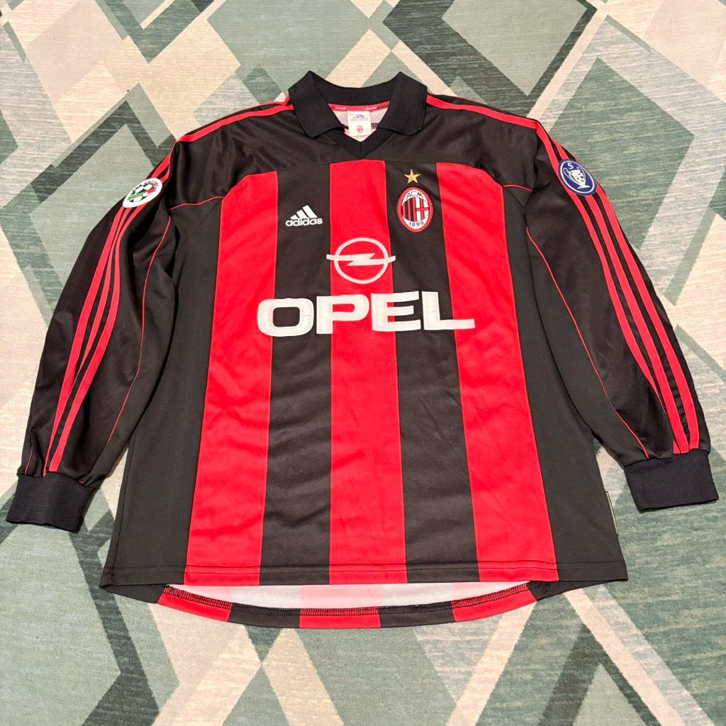 AC Milan Home Player Issue Long Sleeve 2000