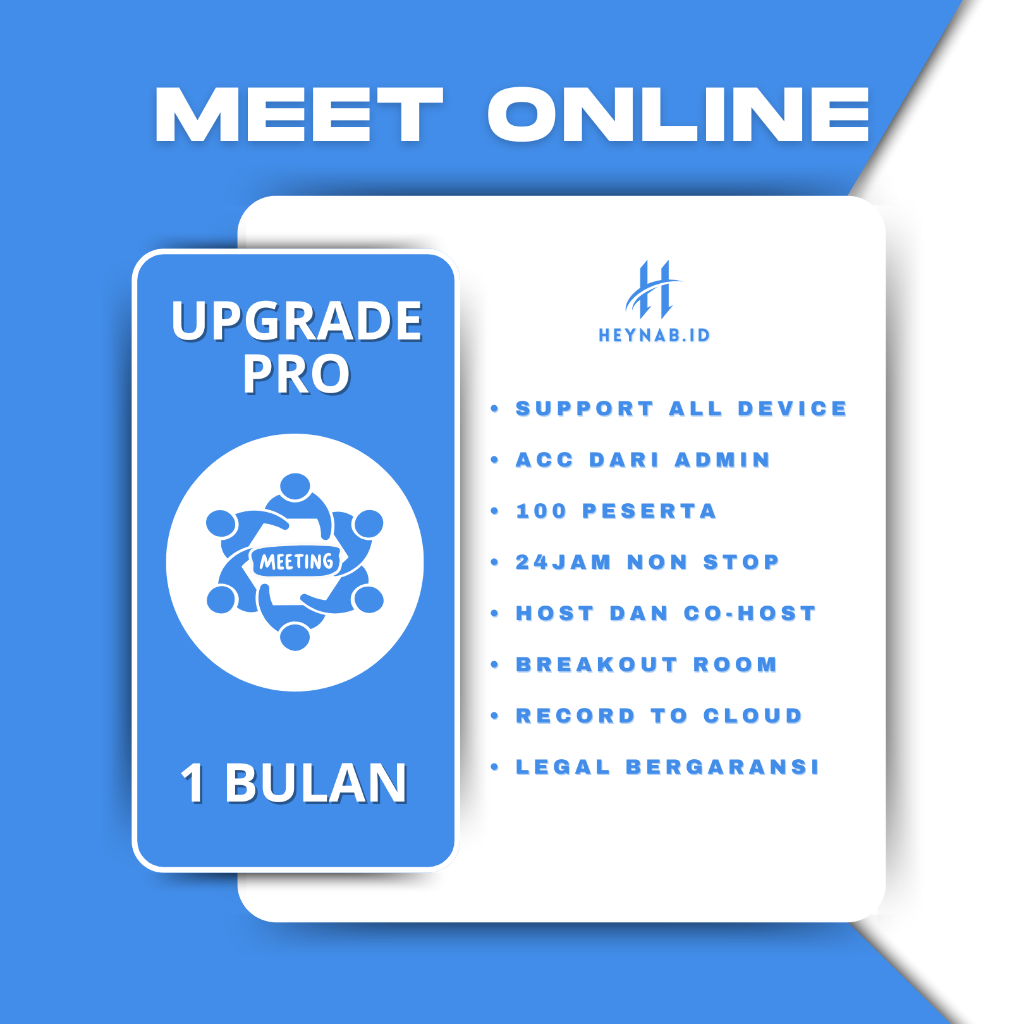 ZOOM PRO PREMIUM 1 BULAN FULL GARANSI