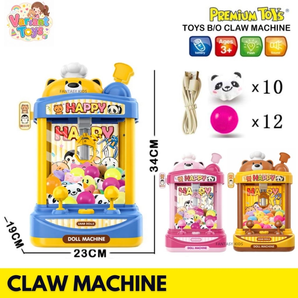 Mainan Anak Mesin Capit Boneka dan Bola - Mainan Mesin Capit Timezone