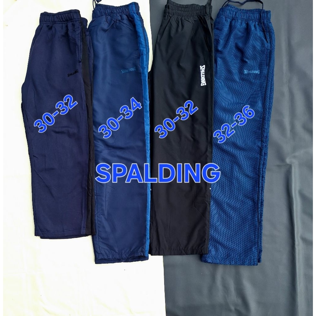 Celana SPALDING Trackpants Training Sweatpants Parasut Nylon Olahraga Sport