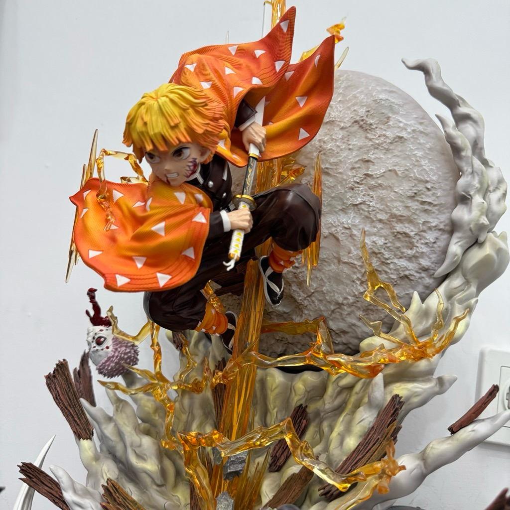zenitsu yoyo studio demon slayer 1/6 scale resin statue (3 heads)