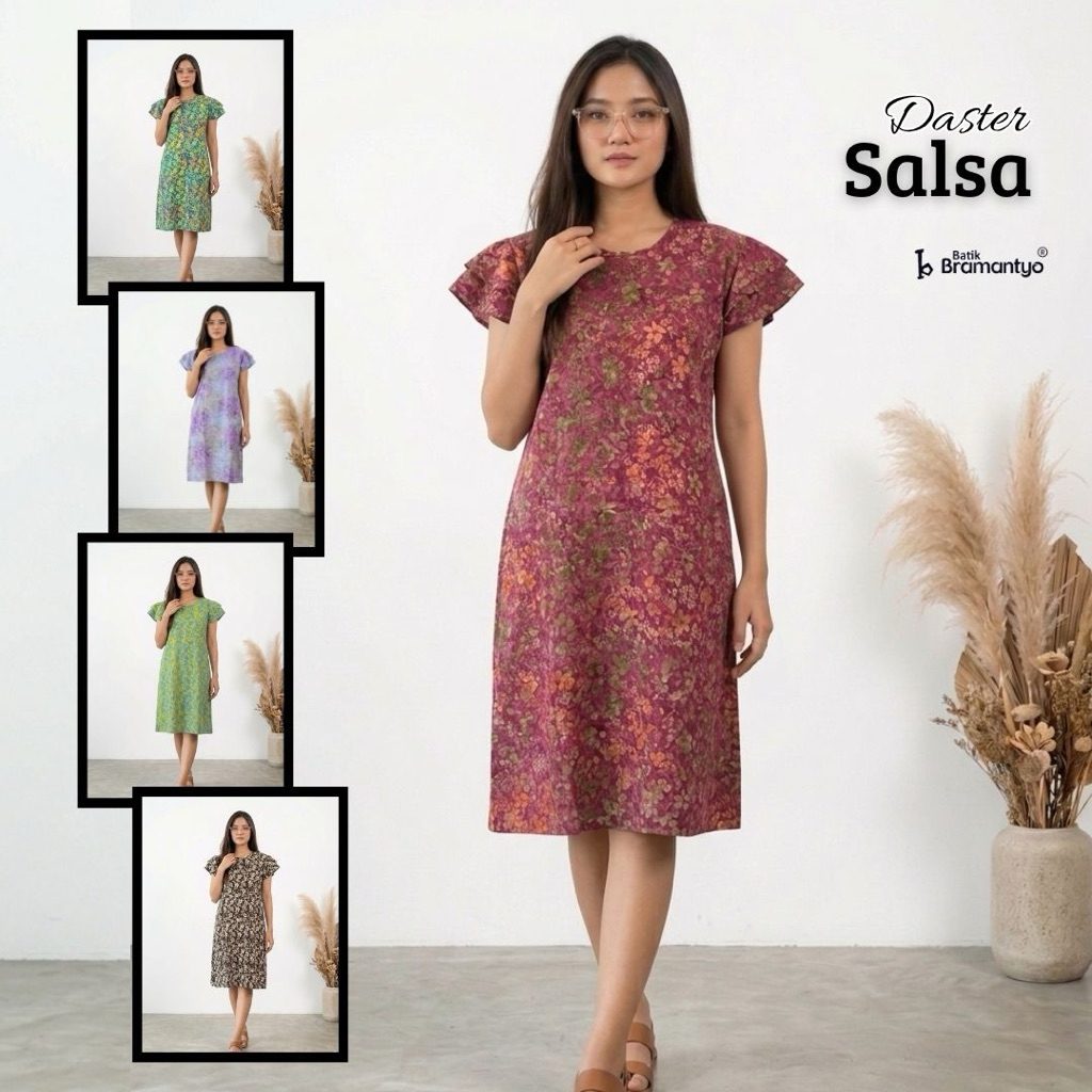DASTER SALSA 1 GRADASI WARNA BATIK CAP
