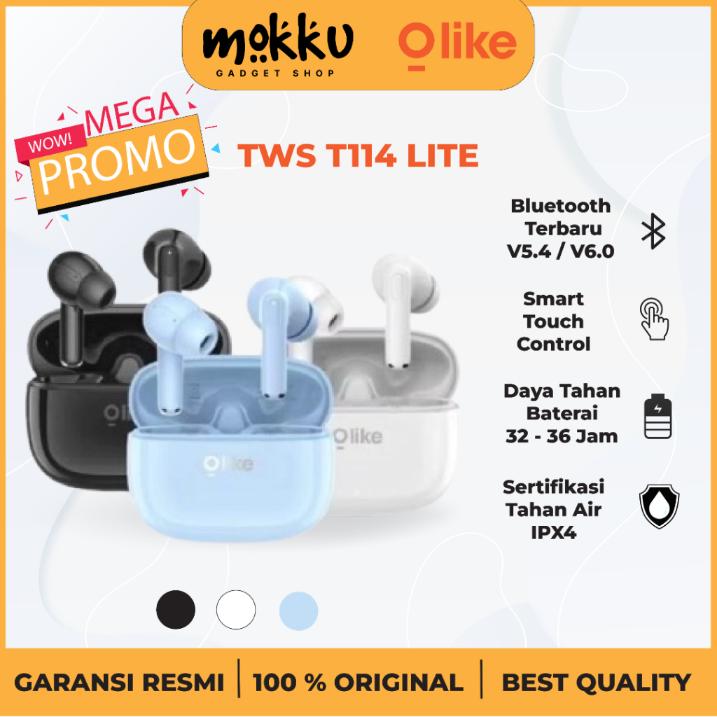 TWS T114 LITE OLIKE - BLUETOOTH - MEGA PROMO