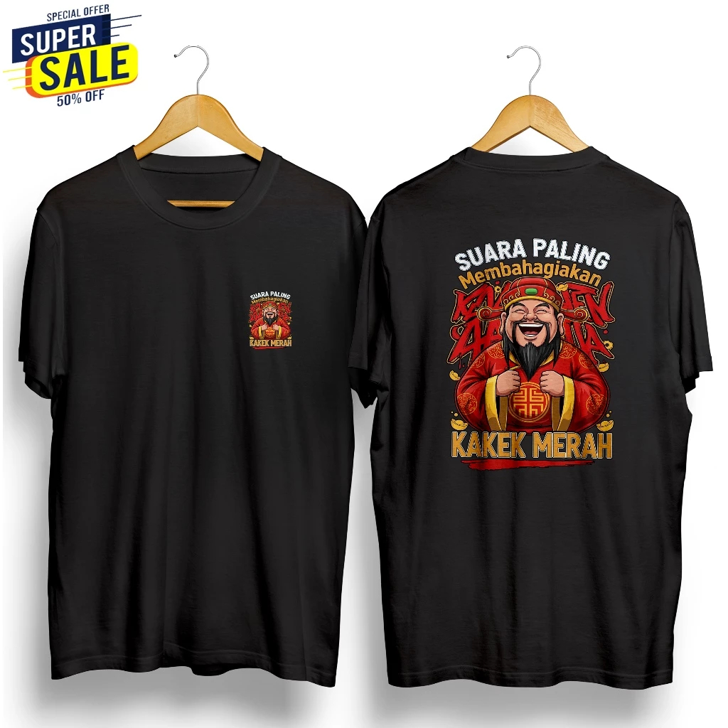 Kaos Distro  KAKEK MERAH  kaos Distro KATA KATA Kaos  KAKEK MERAH  Cotton Combed Pria dan Wanita