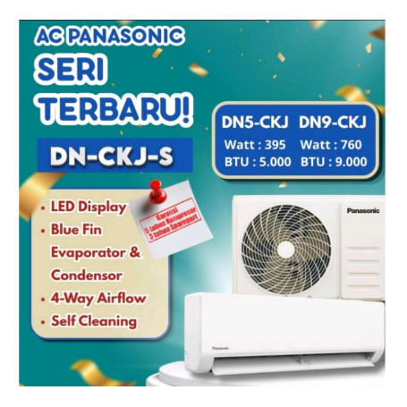 AC Panasonic DN5CKJ-S 1/2 PK DN 5CKJ PLUS PASANG (Depok dan sekitarnya)