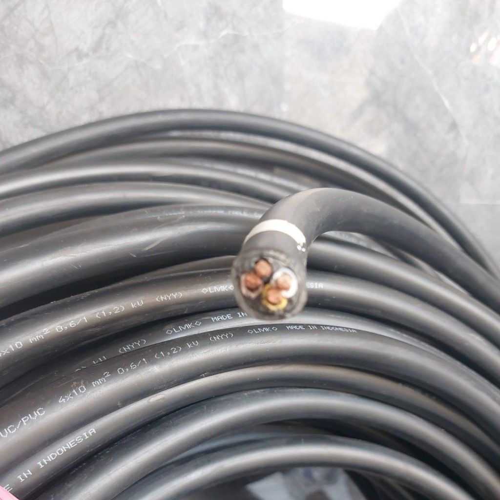 kabel nyy 4x10 mm supreme 50 meter kabel nyy 4x10mm supreme potongan 50m