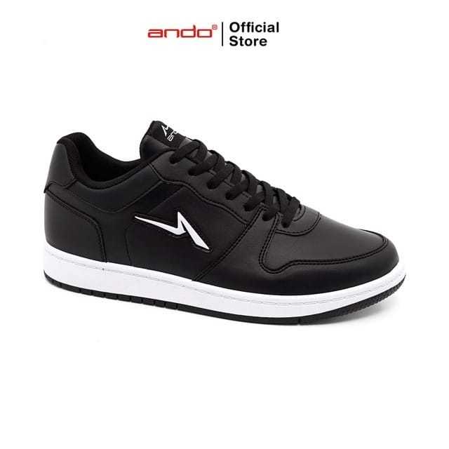 SEPATU ANDO TRICKS ALPHA / SEPATU SEKOLAH HITAM PUTIH & HITAM / Sneakers Laki laki & Perempuan Origi