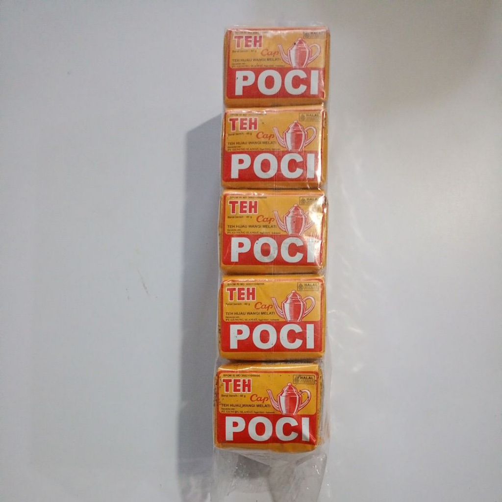 Teh Cap Poci Kuning Bubuk 40 Gram - Rasa Melati, Premium, Teh Tubruk