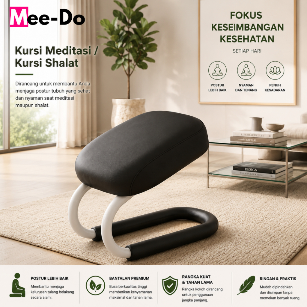 Kursi Bangku Meditasi Yoga Shalat Portable