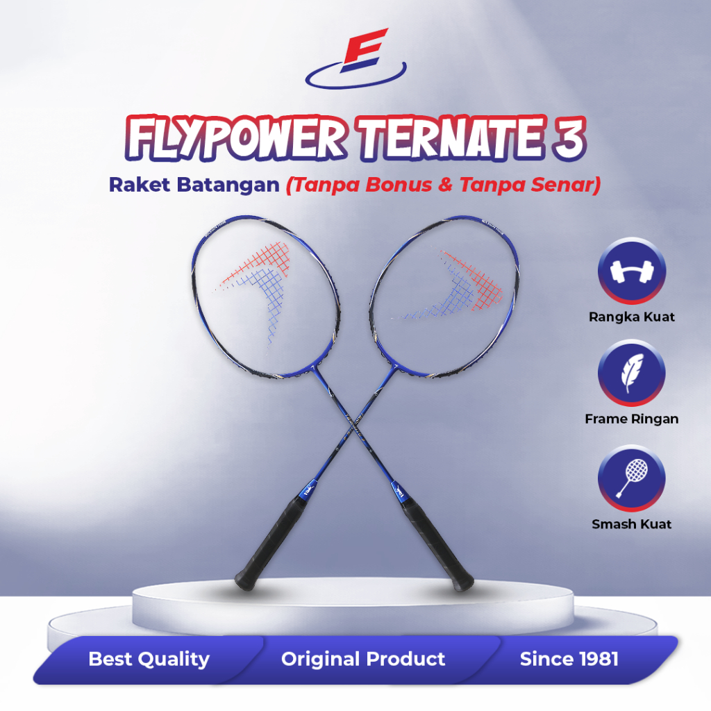 Raket Badminton Flypower Ternate 3 Tanpa Senar