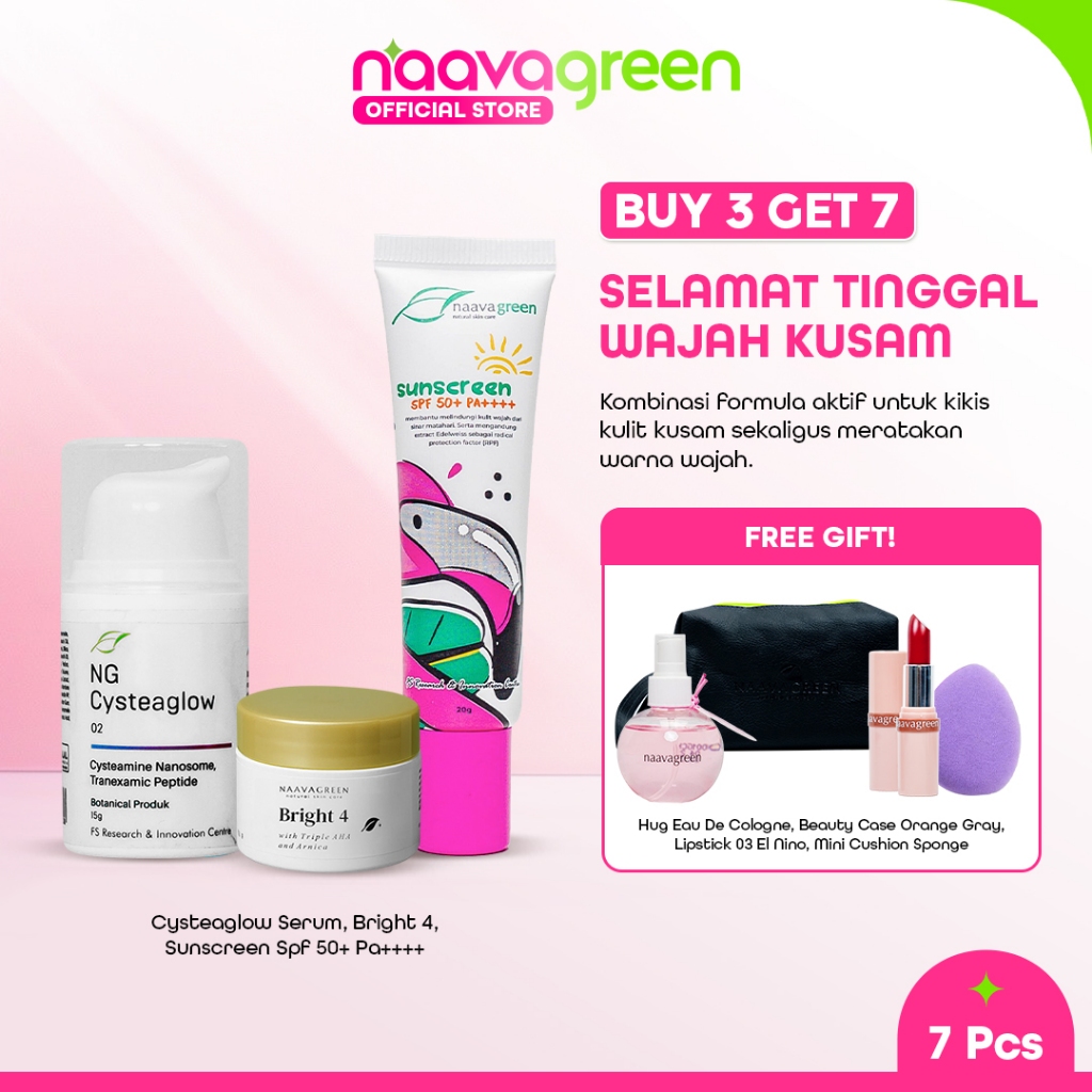 [B3G7] Naavagreen  Bright Dark Spot Set