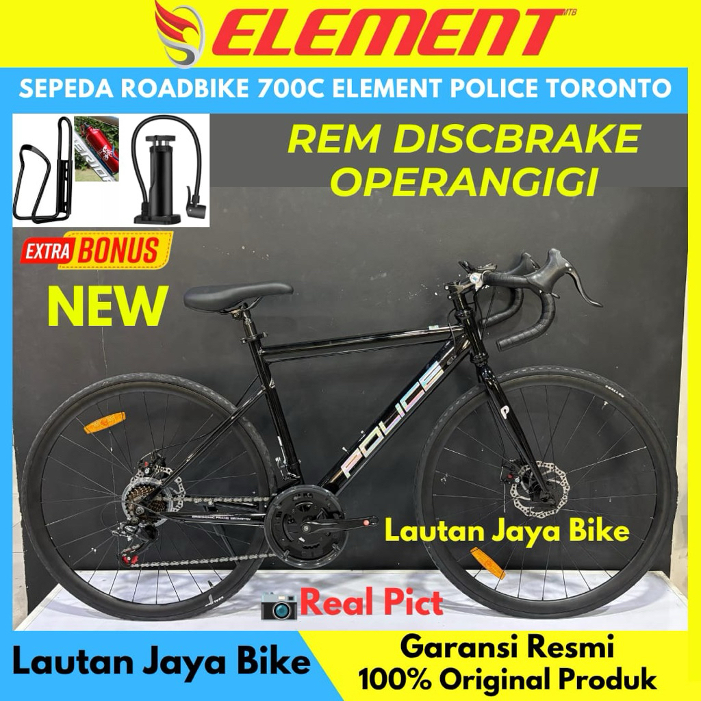 Sepeda Roadbike 700c Police Toronto Element Rem Discbrake New