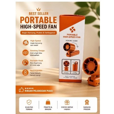 Portable Fan High speed DF-93 plus Dekstop Stand Design
