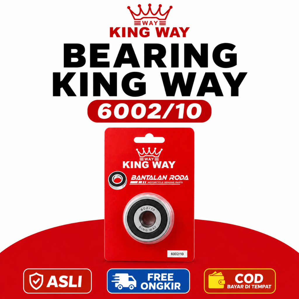 King Way Bearing CVT 6002 Laher Pulley Beat Vario Scoopy Spacy Revo Bearing Pulley CVT Motor Matic