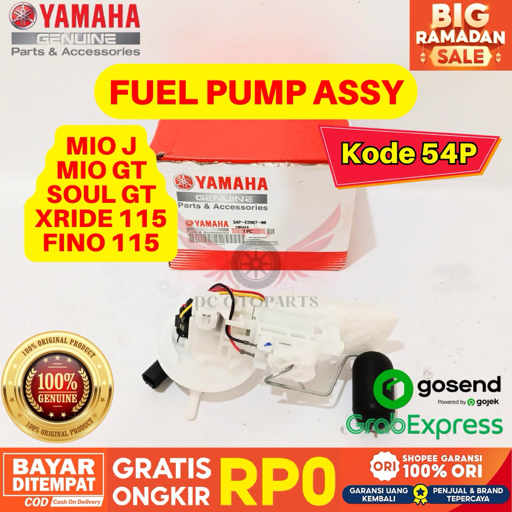 54P FUEL PUMP ASSY MIO J ORIGINAL YAMAHA GENUINE PARTS, FUEL PUMP MIO GT 115 GARANSI RESMI, FUEL PUM