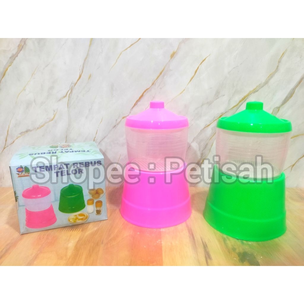Tempat Alat Rebus Telur Setengah Matang Plastik PUP No.1895 / Alat Rebus Telur / Egg Cooker Boiler /