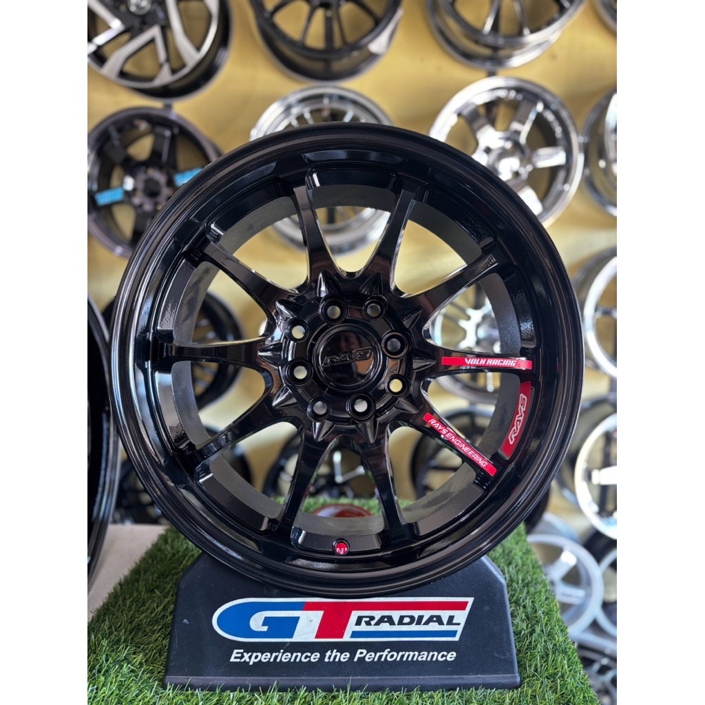 velg ce28 r16 black glossy lebar 7 et42 kondisi  baru