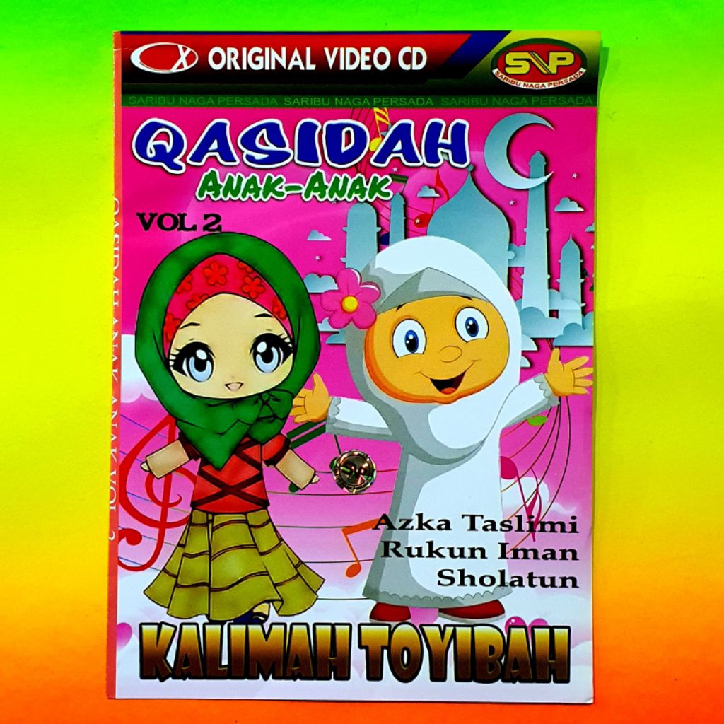 VCD QOSIDAH ANAK ASLI - VCD ISLAMI LAGU ANAK ANAK - VCD QOSIDAH ANAK RELIGI ISLAMI