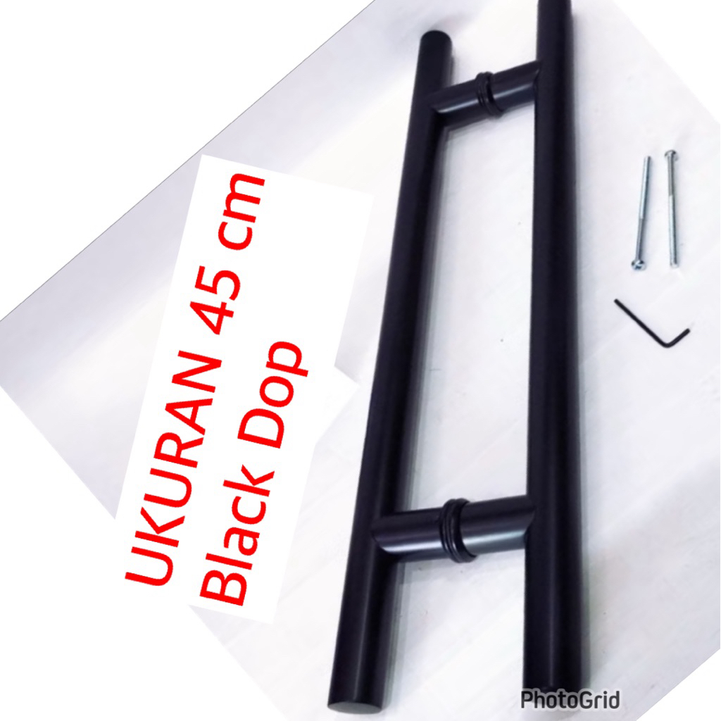 Gagang Pintu 45 cm sus 304 Hitam BLACK pull handle pintu hitam black series handke pintu kupu kupu k