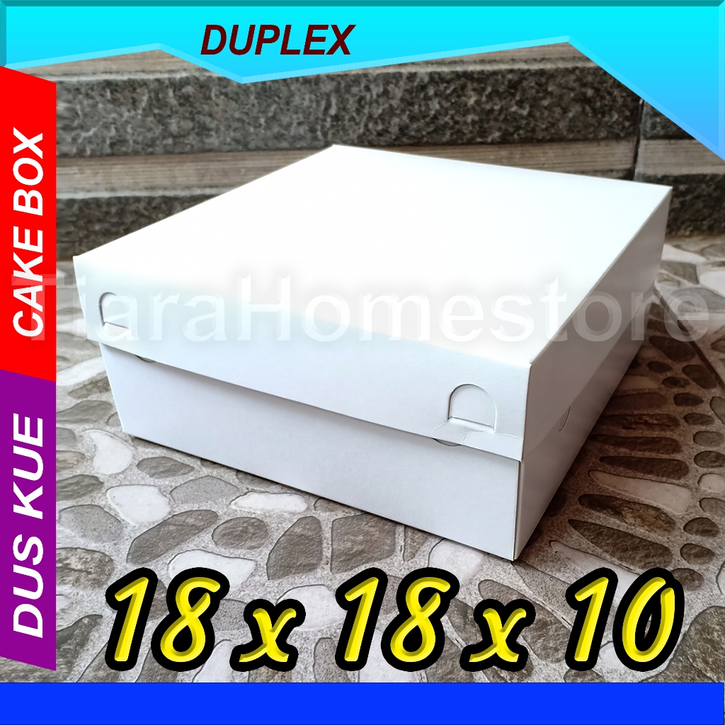 Dus 18x18x10 / box 18x18 / kotak dus 18x18 tinggi 10 cm / dus kue ultah / kotak nasi