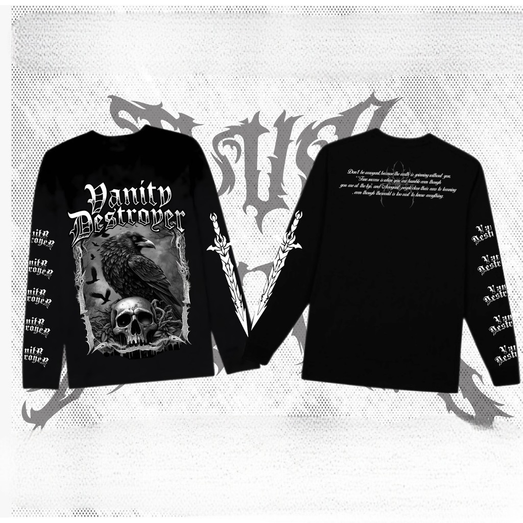 KAOS LENGAN PANJANG VANITY DESTROYER T-SHIRT LONGSLEEVE NETRAL