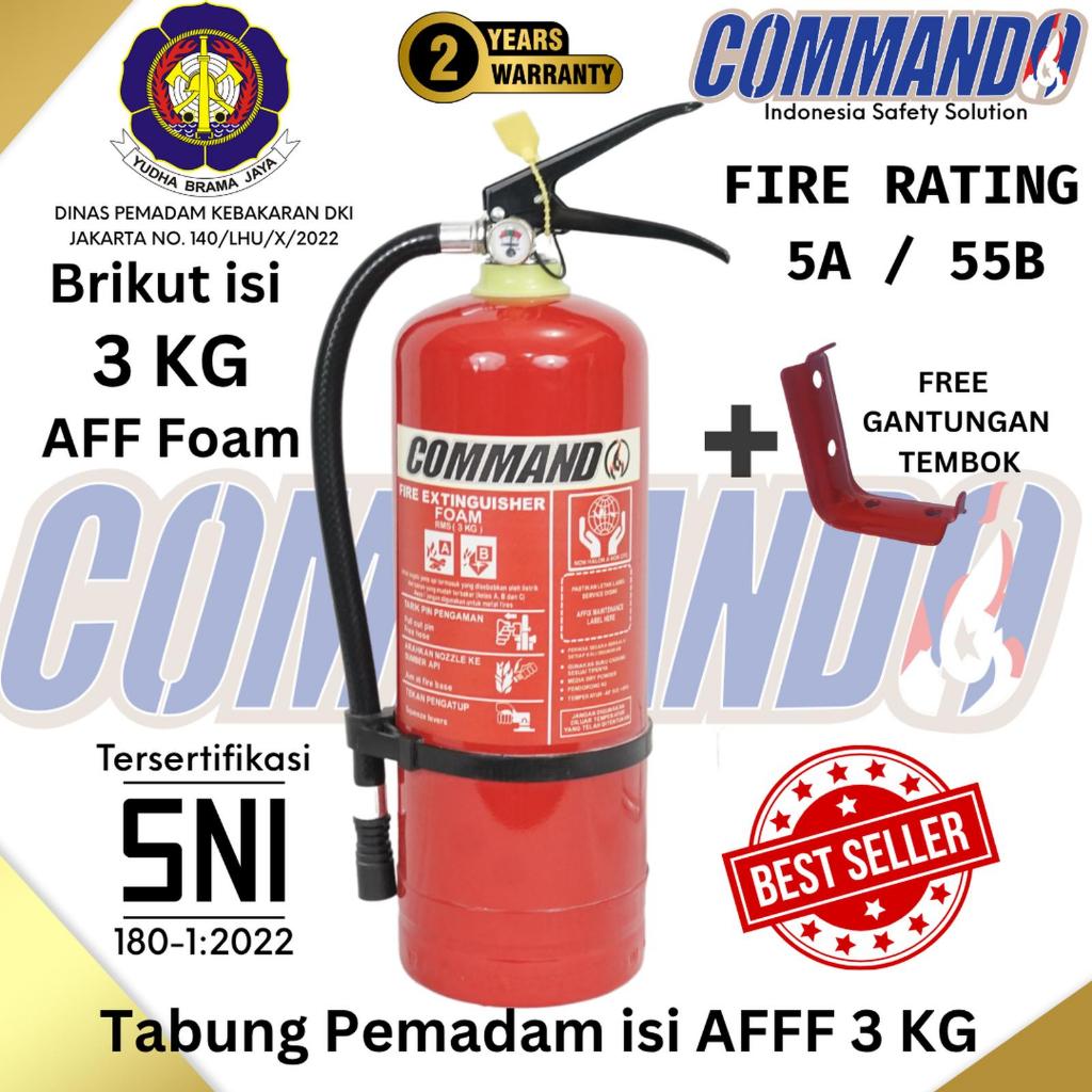 APAR FOAM 3 KG COMMANDO SNI / AFF FOAM 3 L / Komplit Set