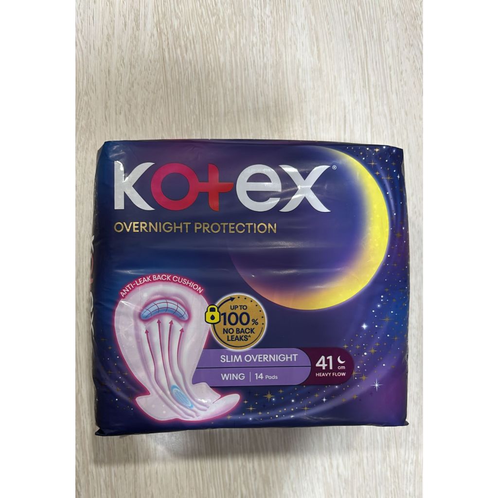 Kotex Overnight Pads - Heavy Flow (41cm) 14 per pack - READY STOCK