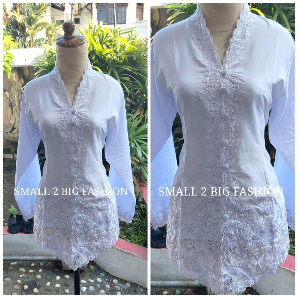 Kebaya putih / kebaya encim / kebaya katun / kebaya wisuda / kebaya akad / kebaya nikah
