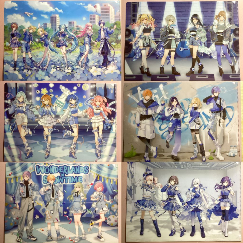 Project Sekai x Lawson Clearfile A4 Unit VS, Leo/need, MMJ, VBS, WxS, 25-ji