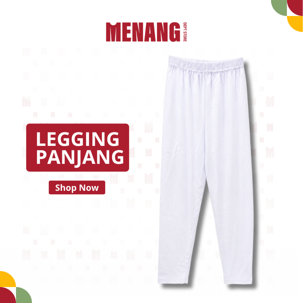 MDSK | Legging Putih Panjang , Legging wanita size M-XL