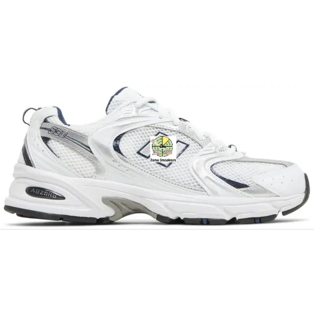 Sepatu NB 530 White Silver Indigo